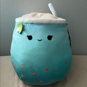 Cute Teal Plush Squishmallows Bobba